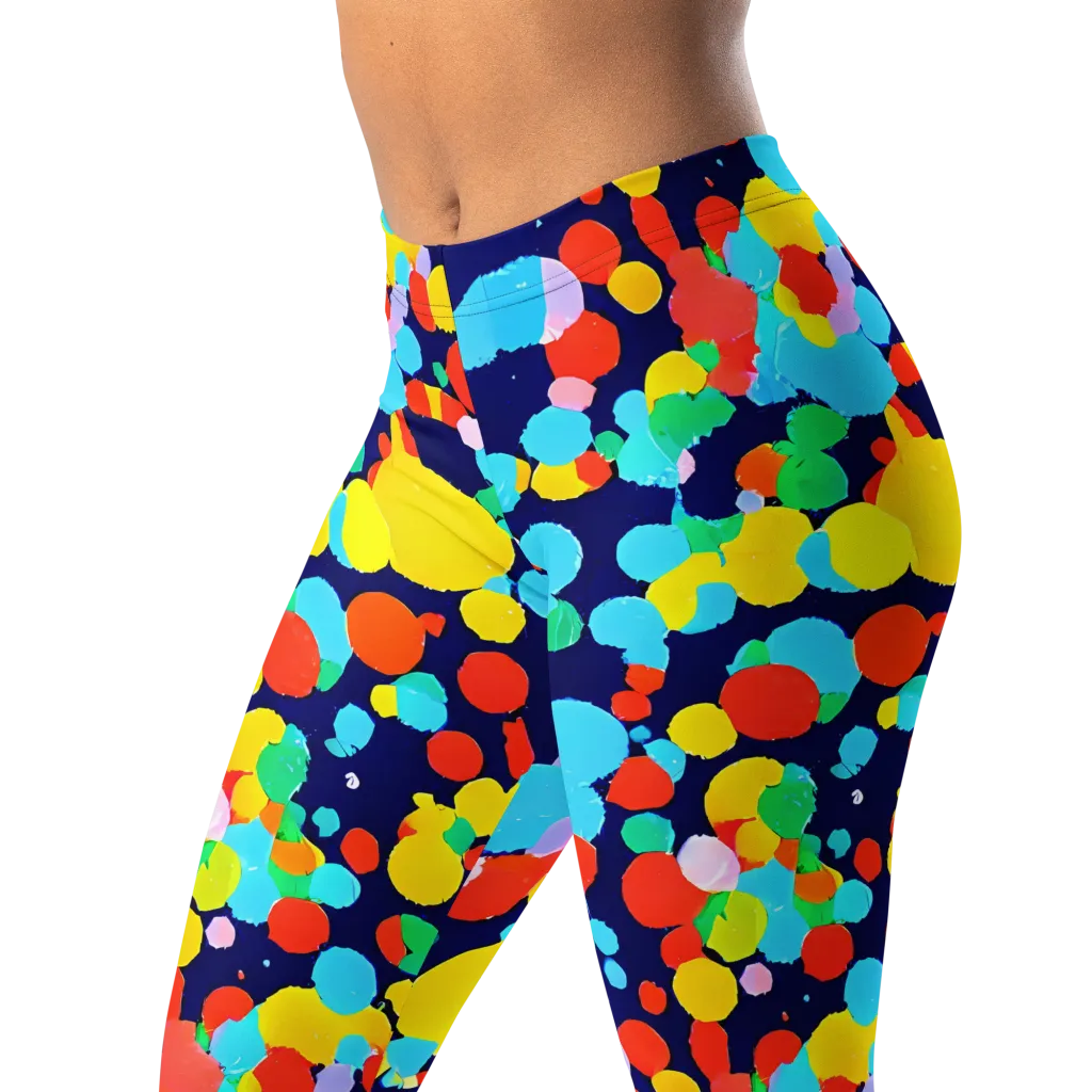 Bubble Spectrum on Leggings — Left Front