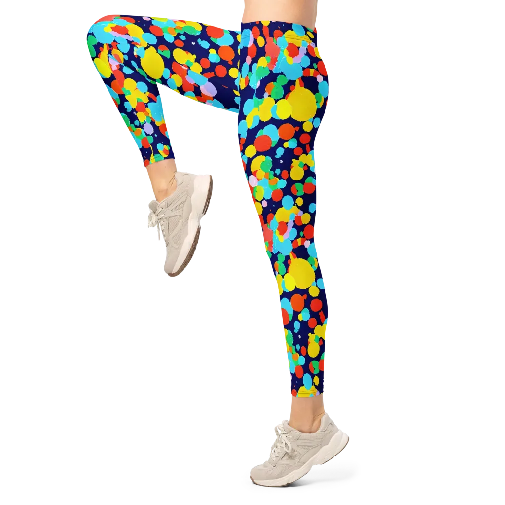 Bubble Spectrum on Leggings — Left