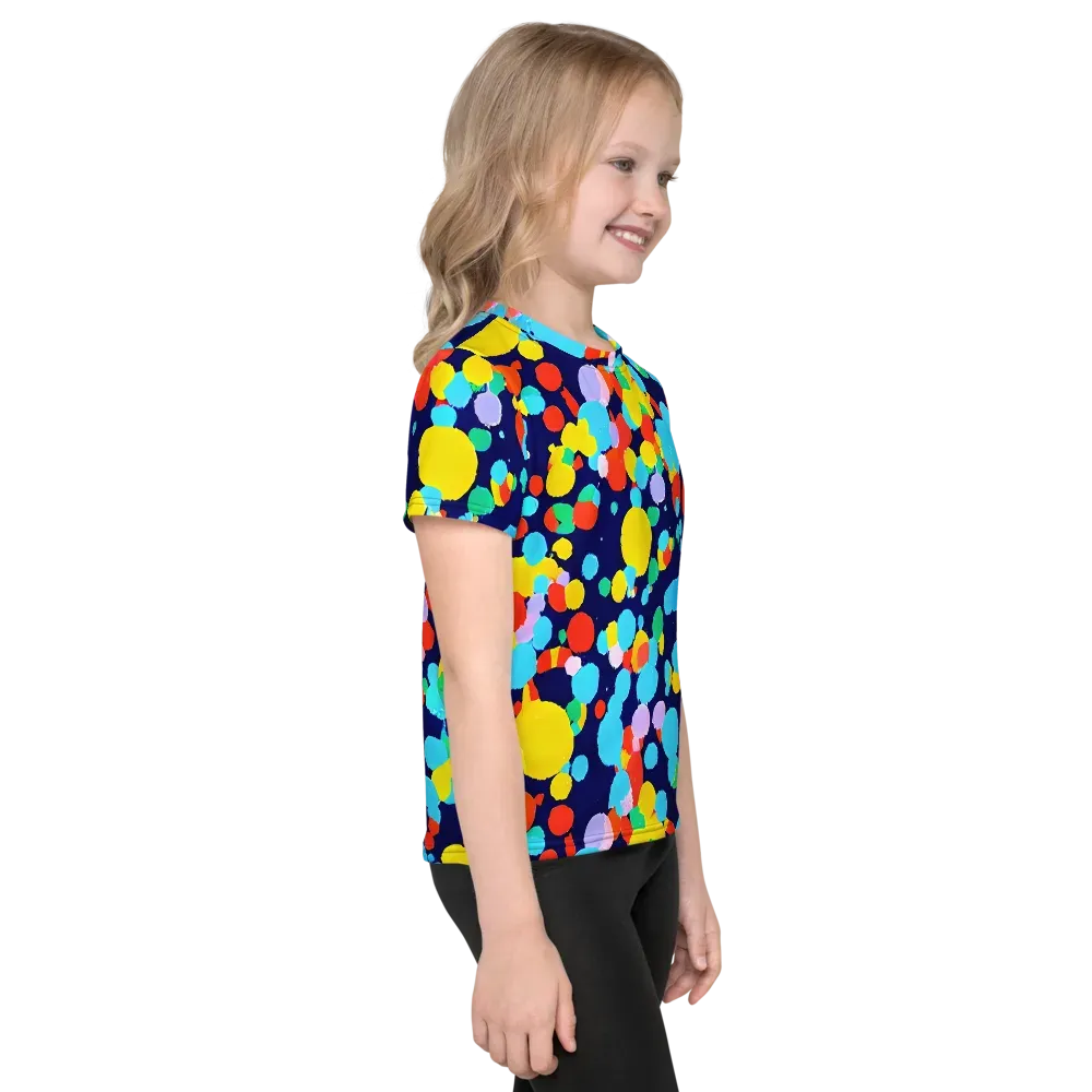 Bubble Spectrum on Kids Crew Neck T-Shirt — Right