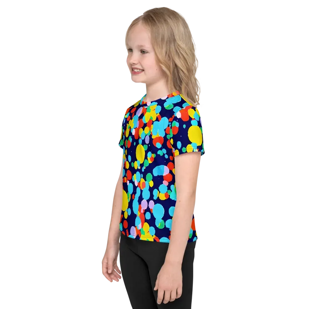 Bubble Spectrum on Kids Crew Neck T-Shirt — Left