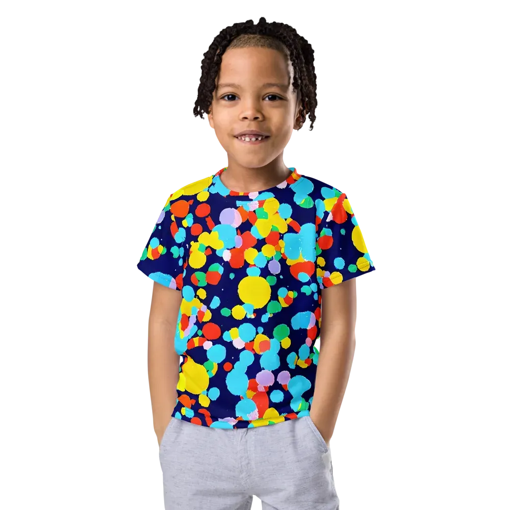 Bubble Spectrum on Kids Crew Neck T-Shirt — Front
