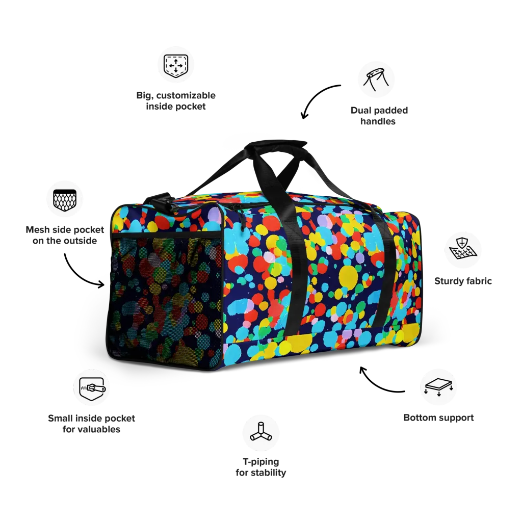 Bubble Spectrum on Duffle Bag — Right Front