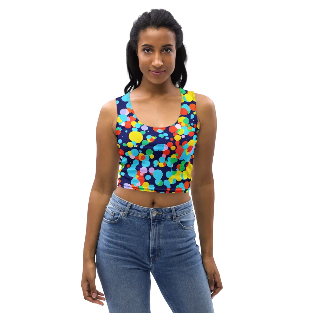 Bubble Spectrum on Crop Top — Front