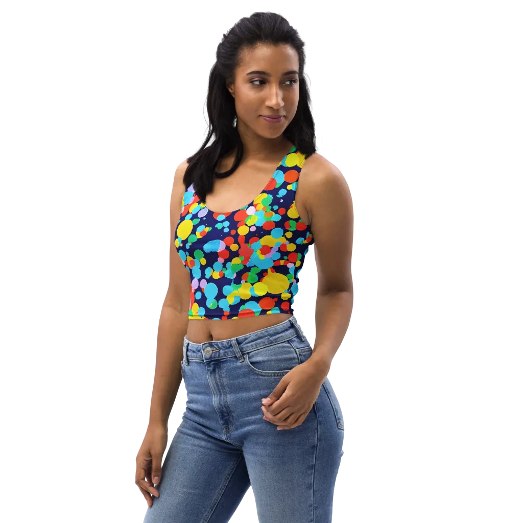 Bubble Spectrum on Crop Top — Left Front