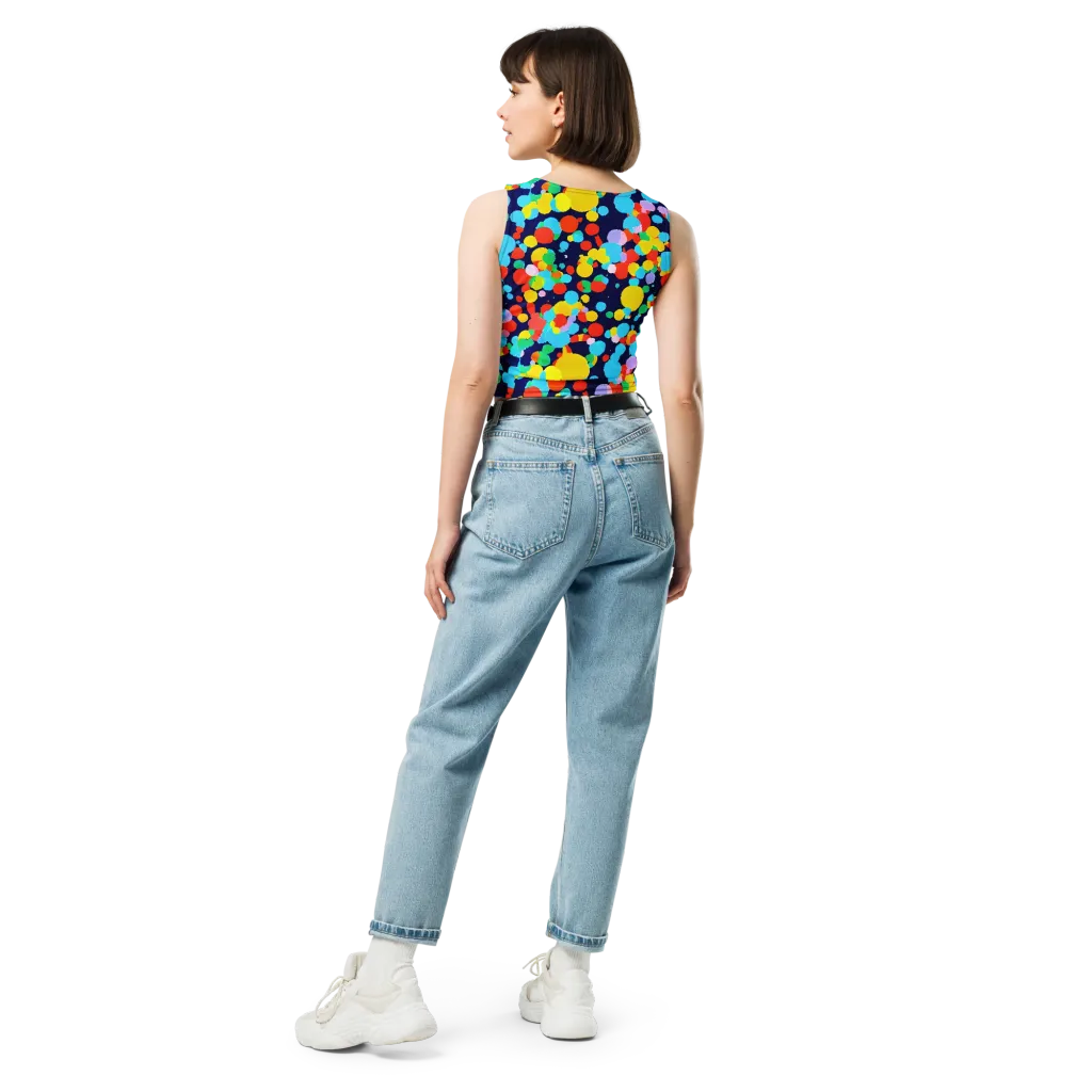 Bubble Spectrum on Crop Top — Back