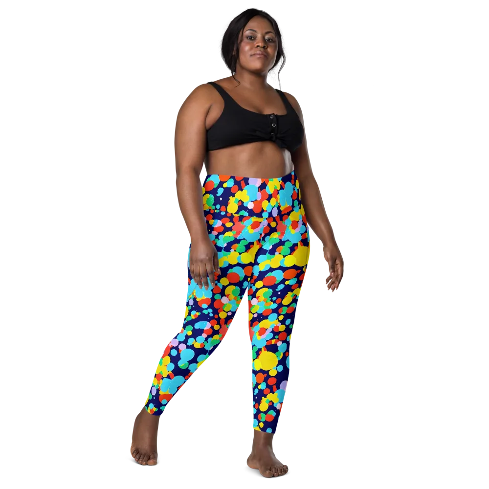 Bubble Spectrum on Leggings with Pockets — Front