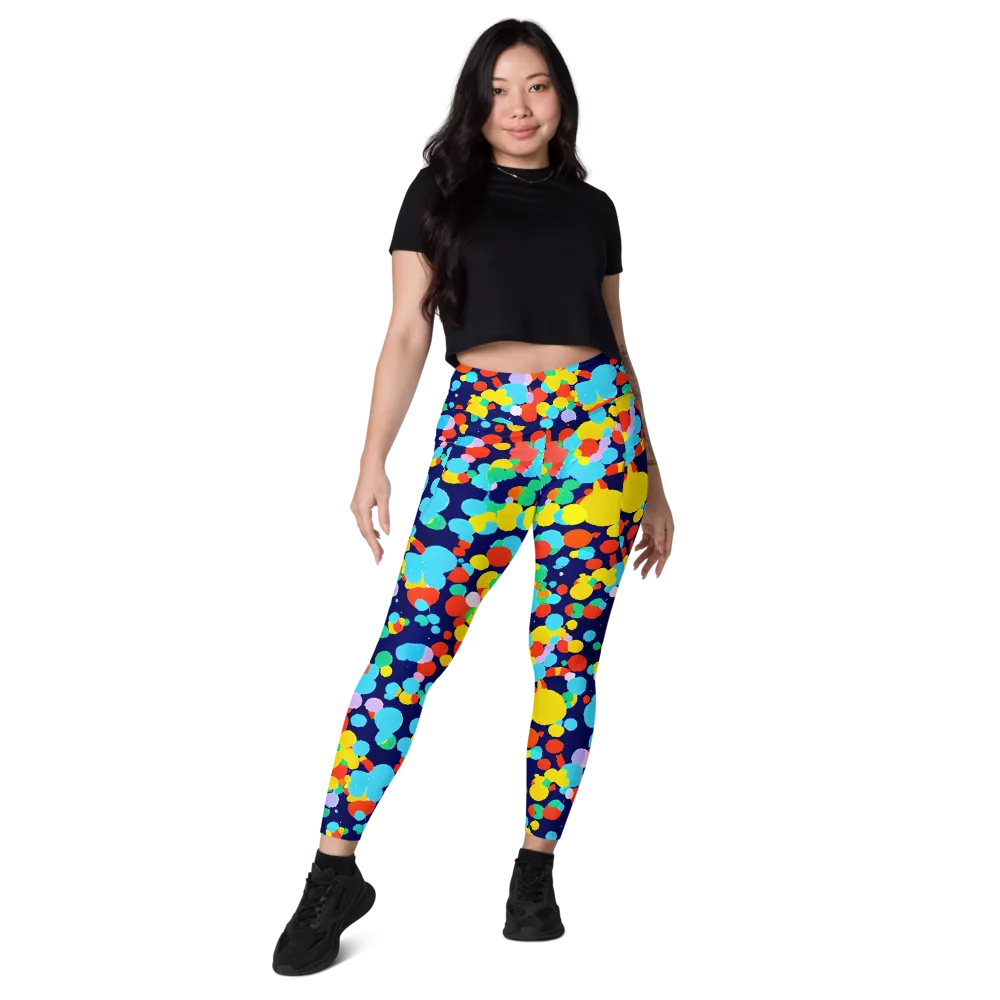 Bubble Spectrum on Leggings with Pockets — Front
