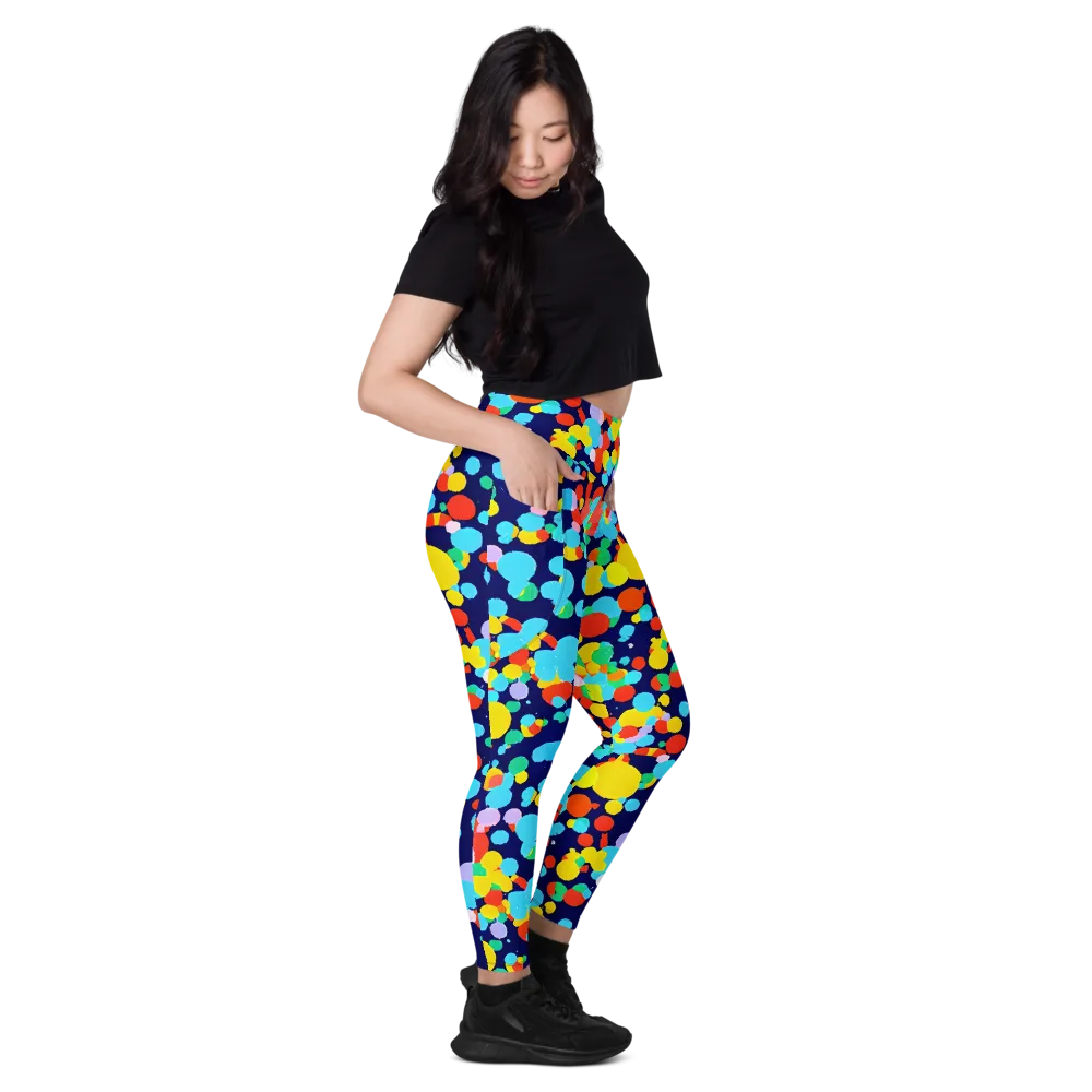 Bubble Spectrum on Leggings with Pockets — Right