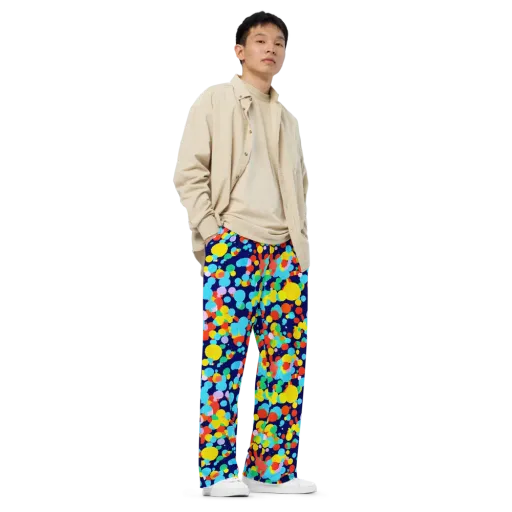 Bubble Spectrum on a Wide-Leg Pants