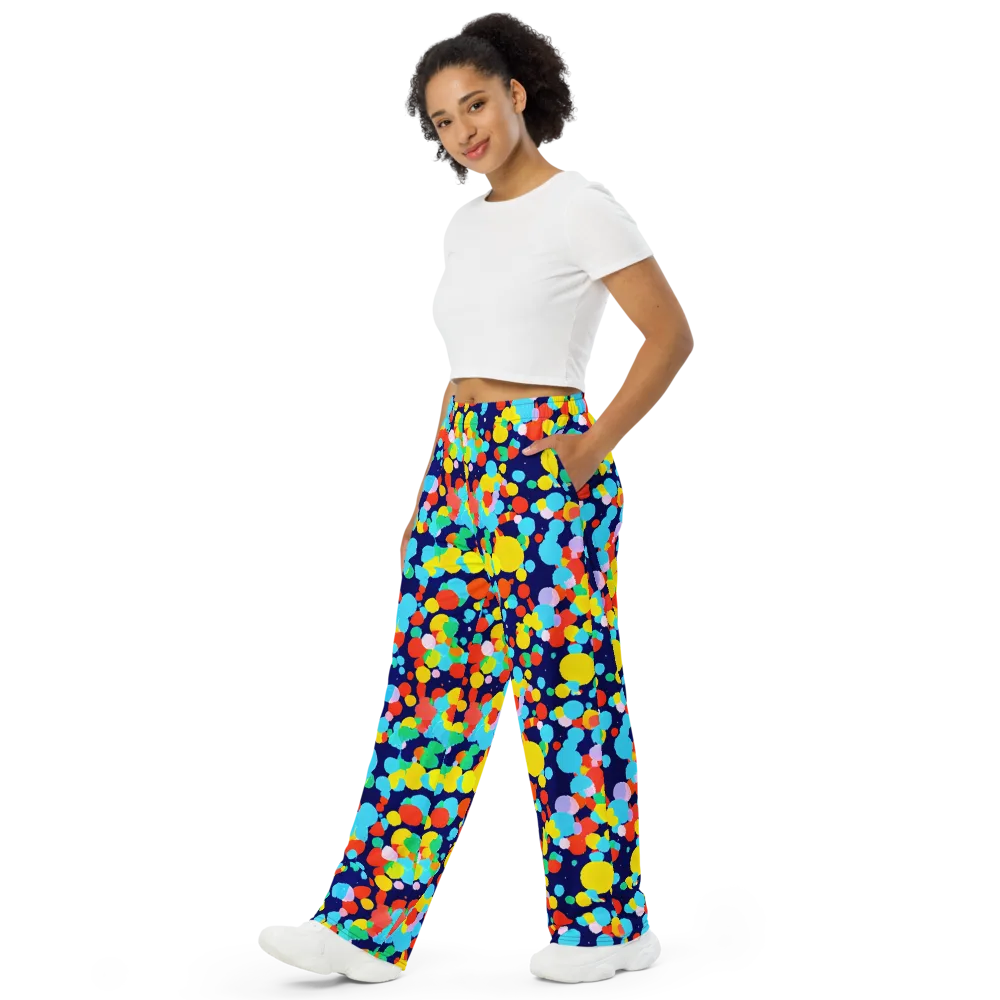Bubble Spectrum on Wide-Leg Pants — Left Front