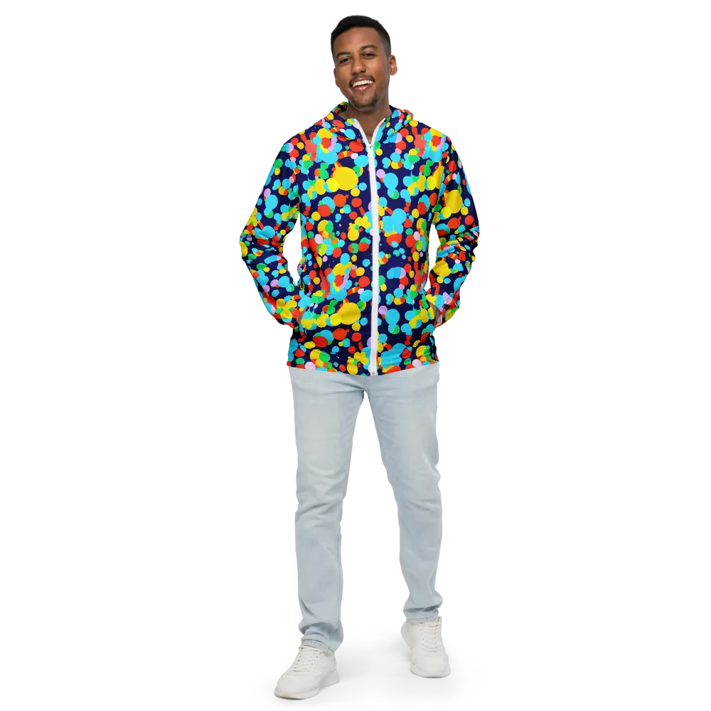Bubble Spectrum on Men's Windbreaker — Front