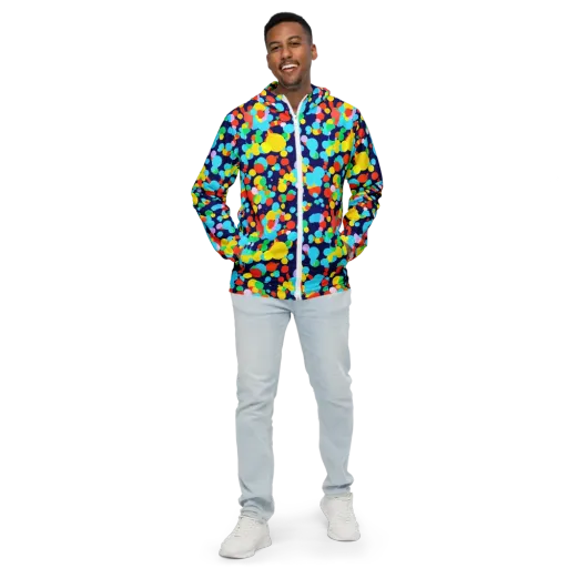 Bubble Spectrum on a Men's Windbreaker