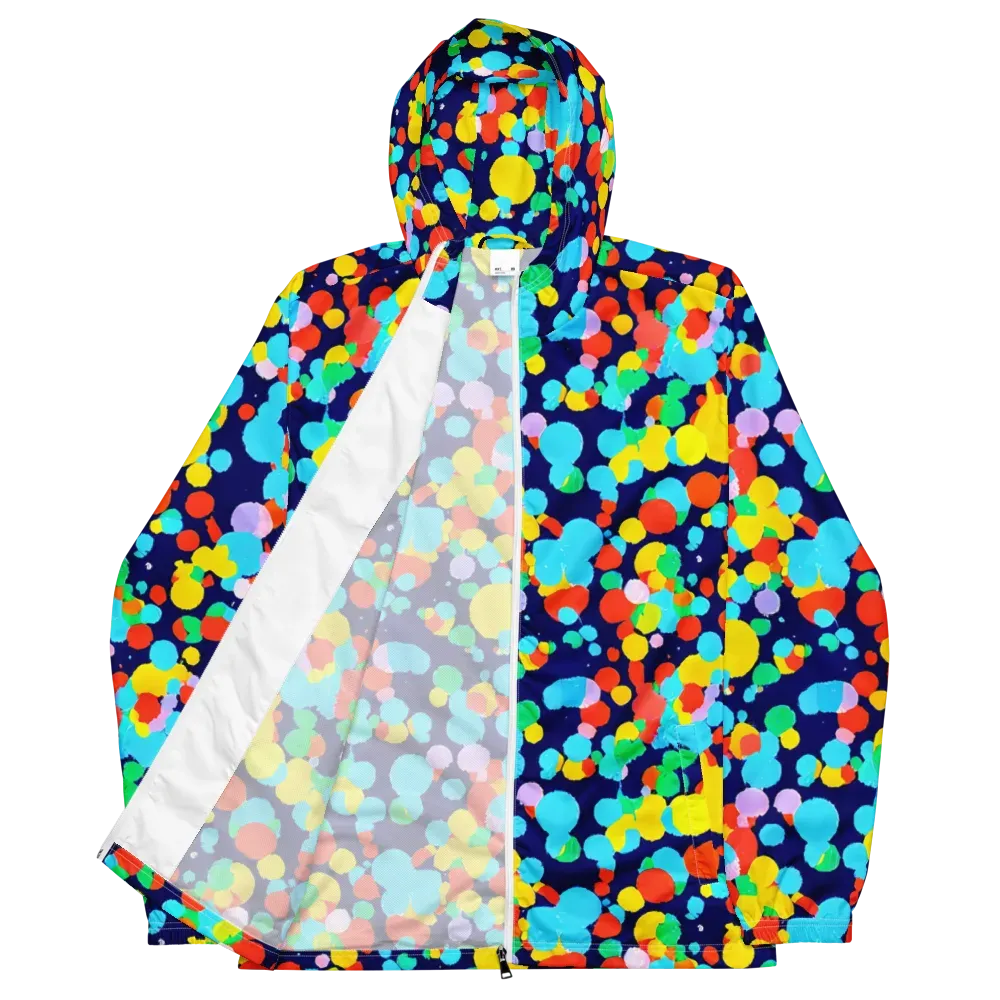 Bubble Spectrum on Men's Windbreaker — Front