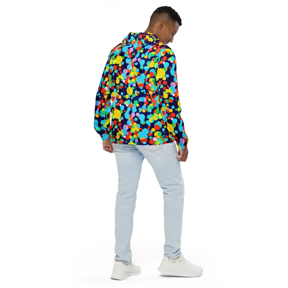 Bubble Spectrum on Men's Windbreaker — Back