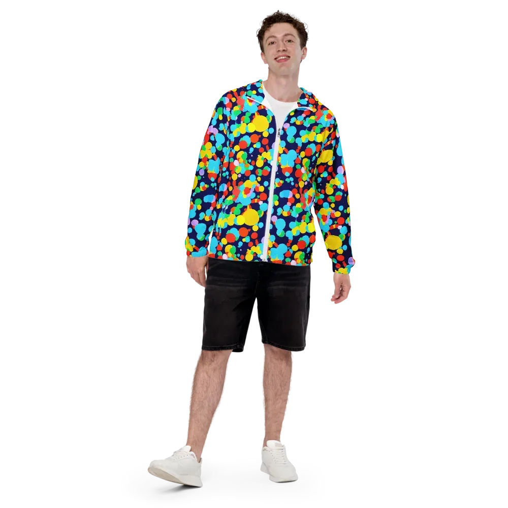 Bubble Spectrum on Men's Windbreaker — Front