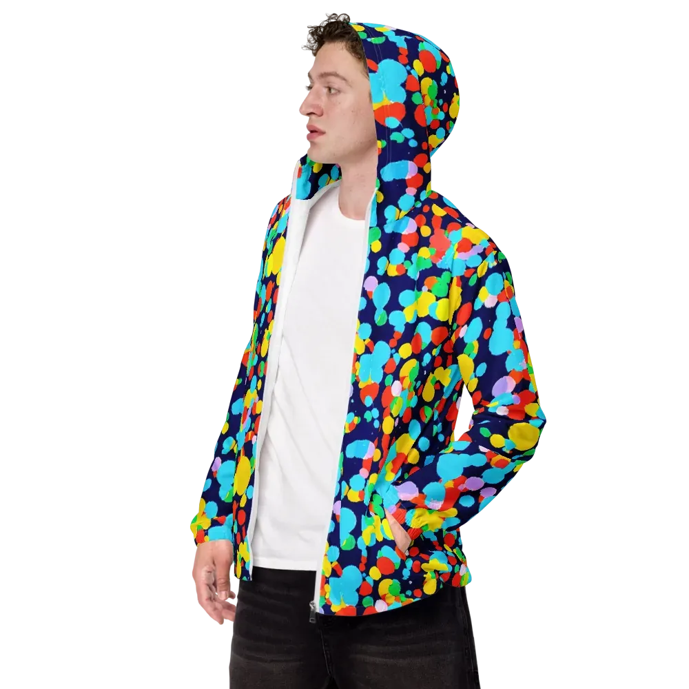 Bubble Spectrum on Men's Windbreaker — Left Front