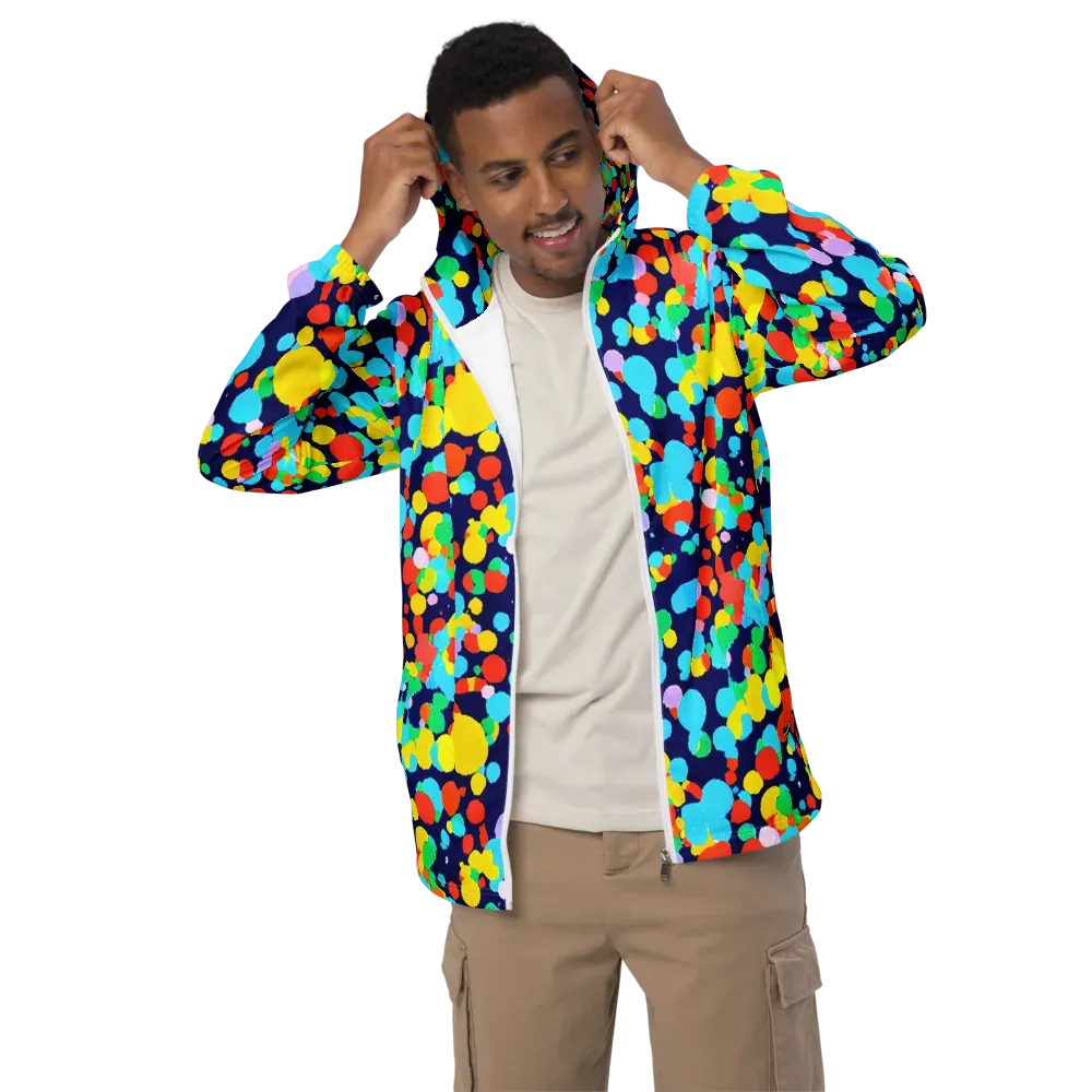 Bubble Spectrum on Men's Windbreaker — Front