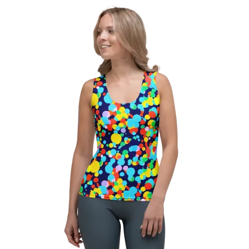 Bubble Spectrum on a Women's Tank Top