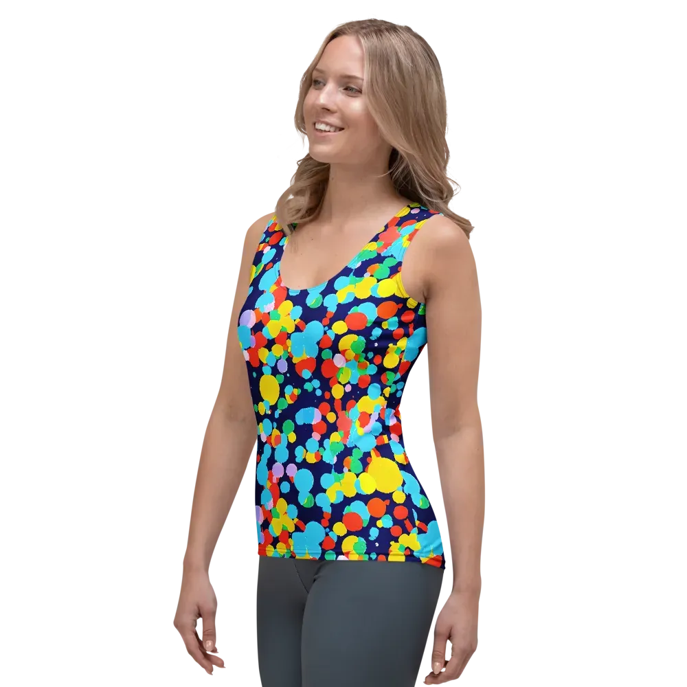 Bubble Spectrum on Women's Tank Top — Left Front