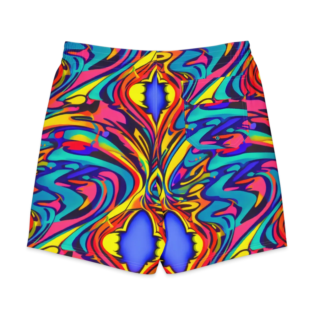 Electric Ecstasy on Men's Board Shorts — Back