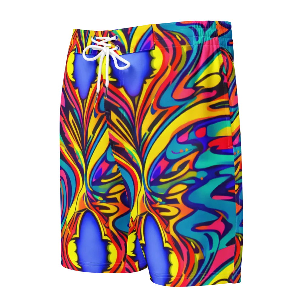 Electric Ecstasy on Men's Board Shorts — Front