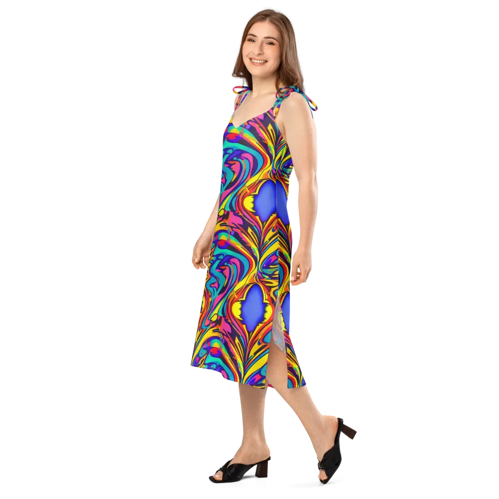 Electric Ecstasy on Slip Dress — Left Front