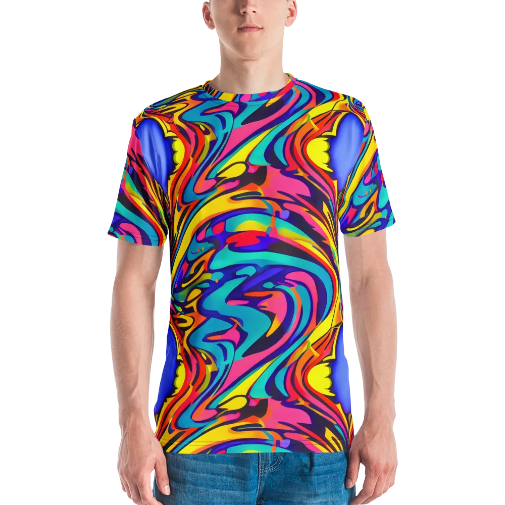 Electric Ecstasy on Men's Crew Neck T-Shirt — Front