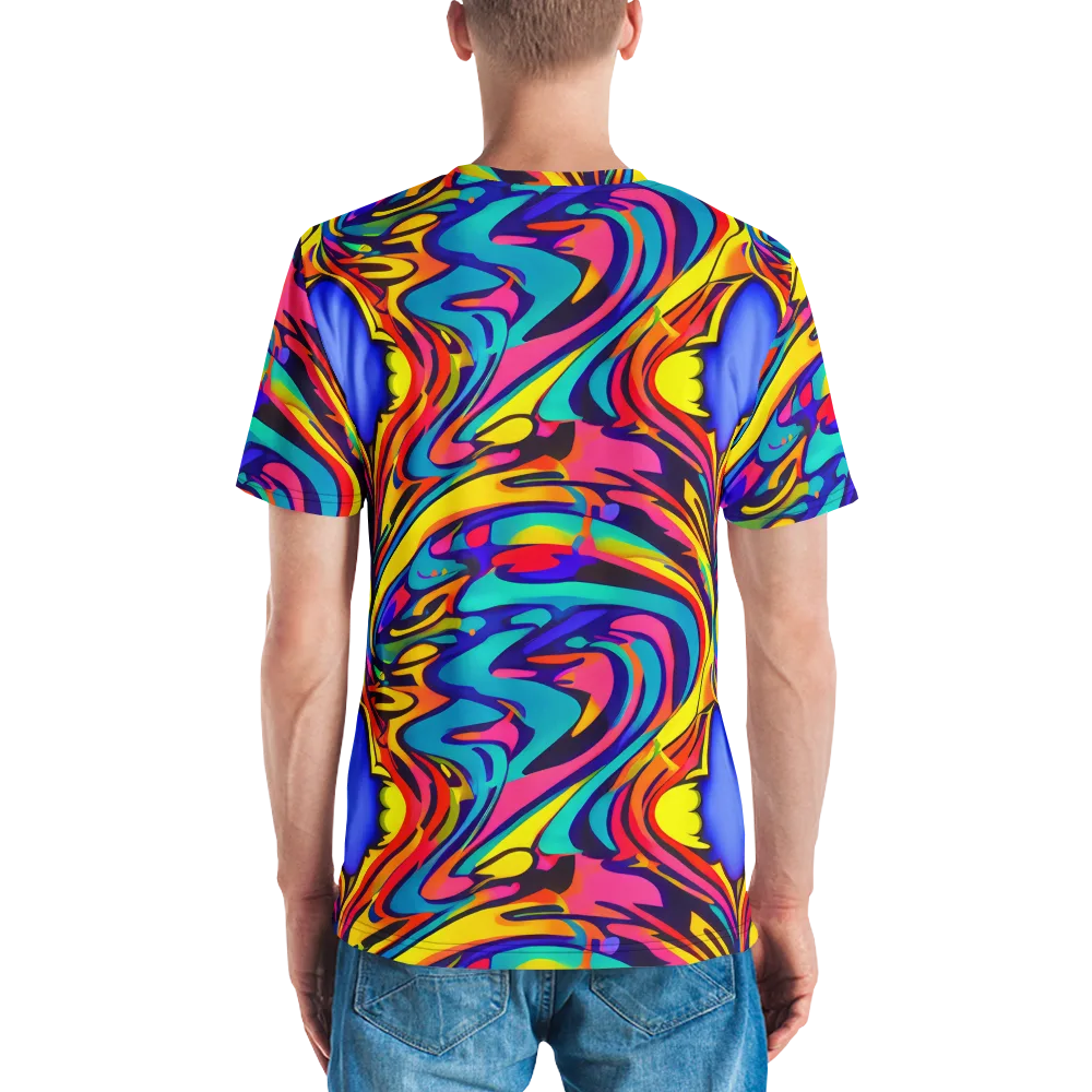 Electric Ecstasy on Men's Crew Neck T-Shirt — Back