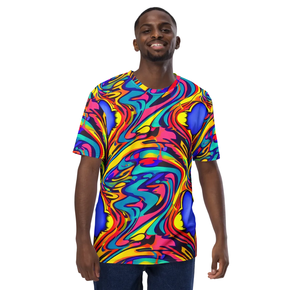 Electric Ecstasy on Men's Crew Neck T-Shirt — Front