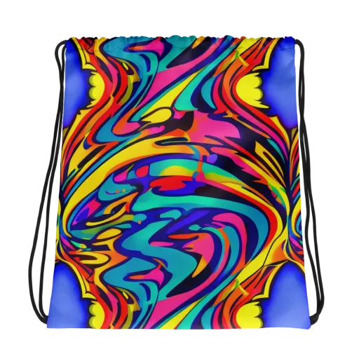 Electric Ecstasy on a Drawstring Bag