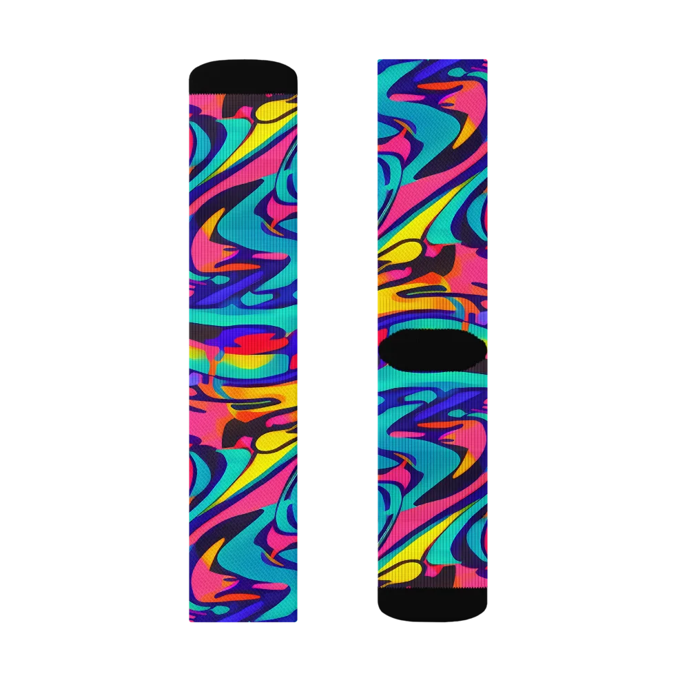 Electric Ecstasy on Socks — Right Sock