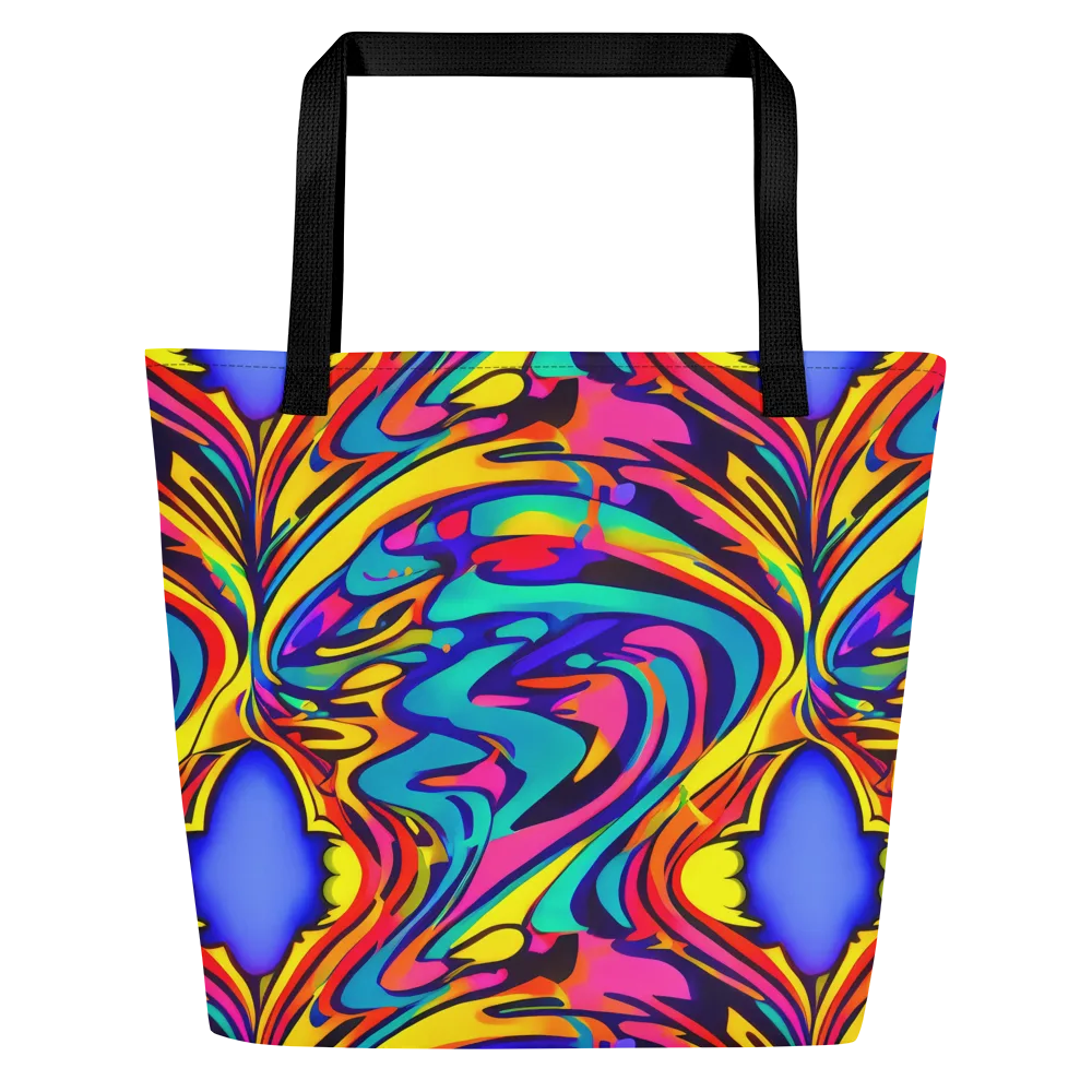 Electric Ecstasy on Large Tote Bag W/ Pocket — Front