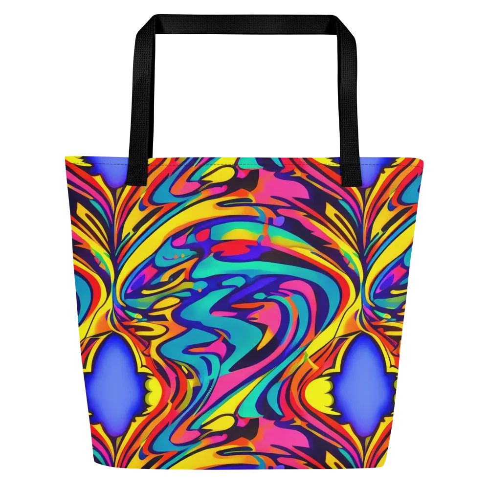 Electric Ecstasy on Large Tote Bag W/ Pocket — Front