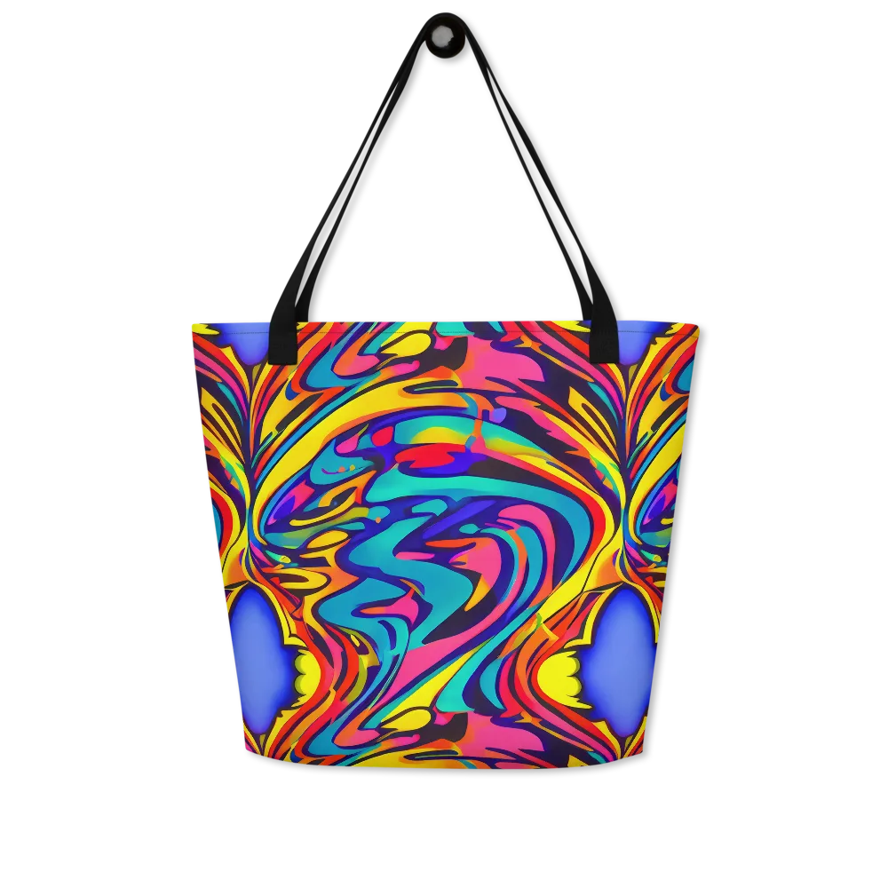 Electric Ecstasy on Large Tote Bag W/ Pocket — Front