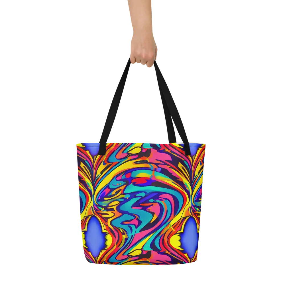 Electric Ecstasy on Large Tote Bag W/ Pocket — Front
