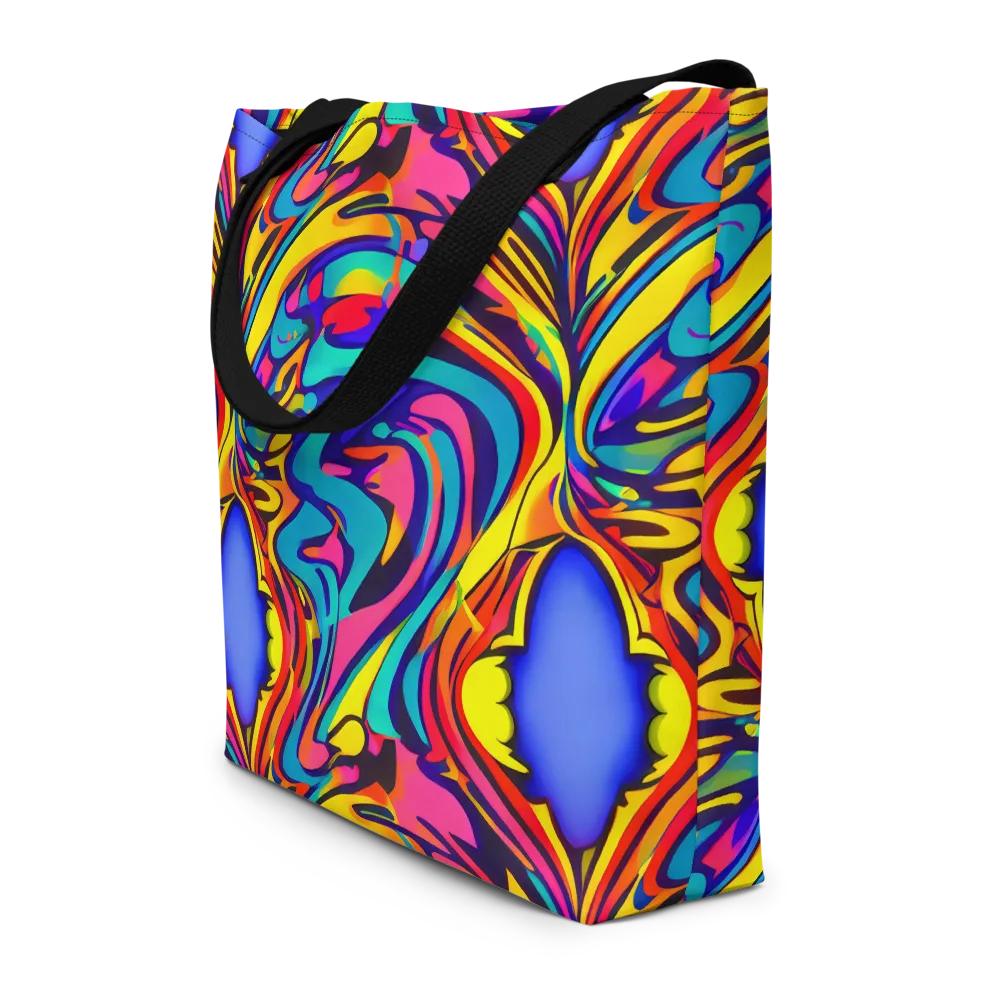 Electric Ecstasy on Large Tote Bag W/ Pocket — Front