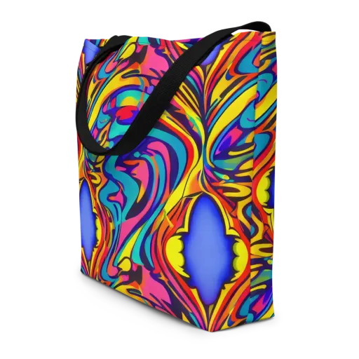 Electric Ecstasy on a Large Tote Bag W/ Pocket