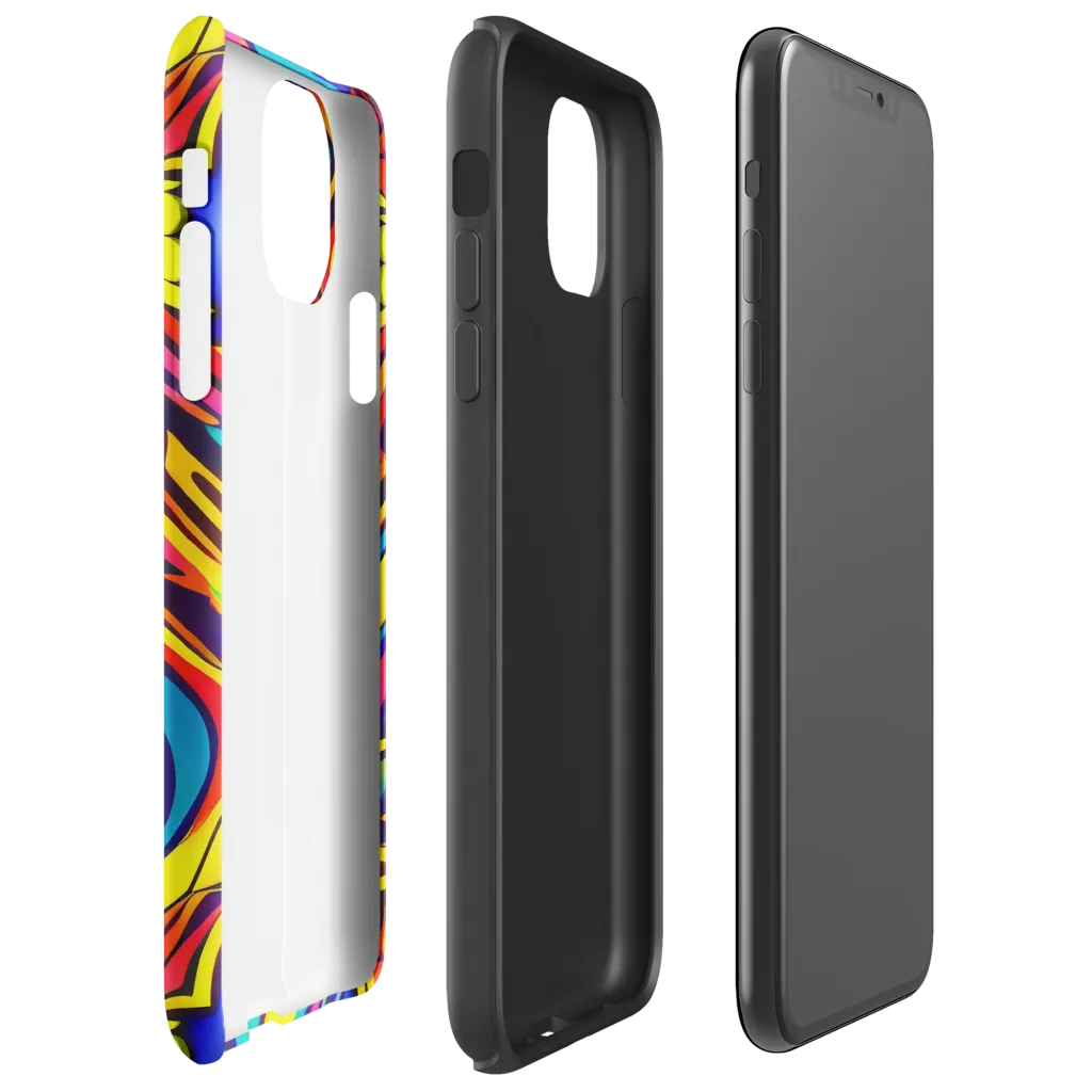 Electric Ecstasy on Tough Case for iPhone® — Right