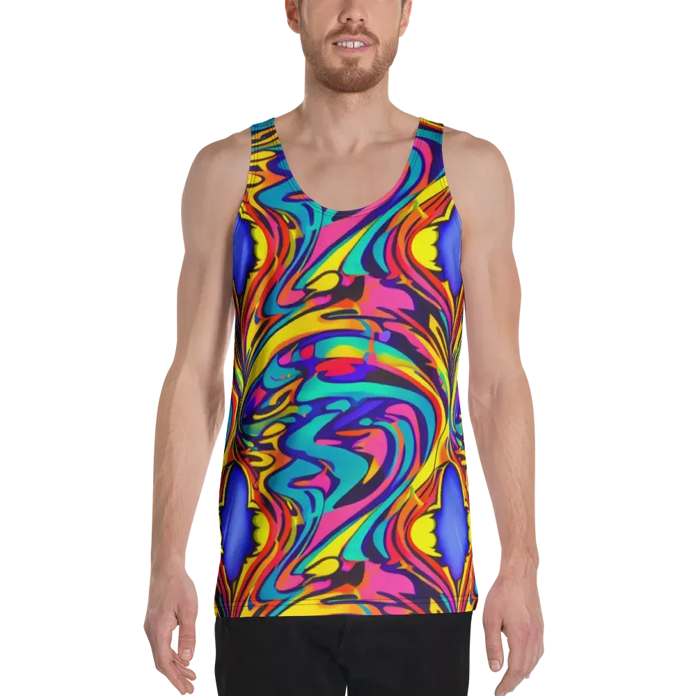 Electric Ecstasy on Men's Tank Top — Front