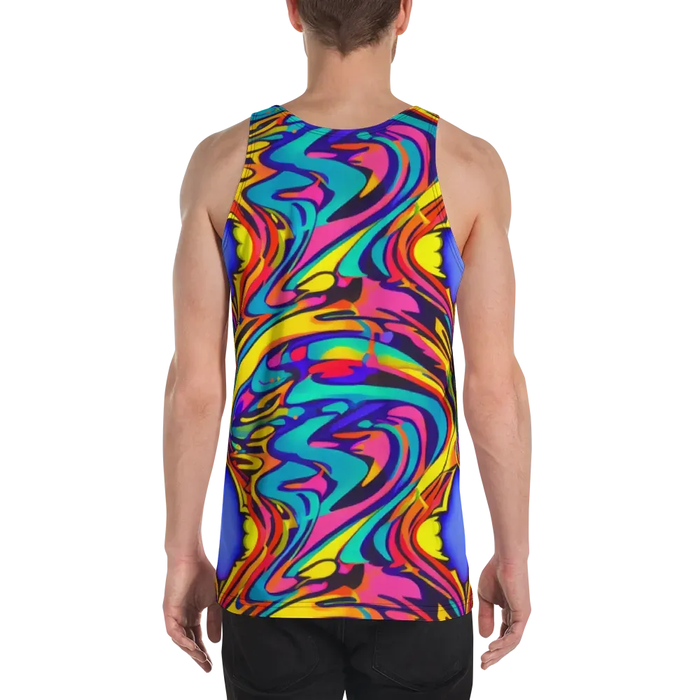 Electric Ecstasy on Men's Tank Top — Back