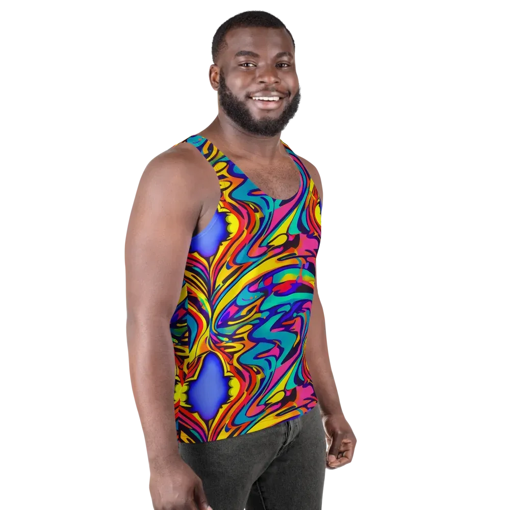 Electric Ecstasy on Men's Tank Top — Right Front