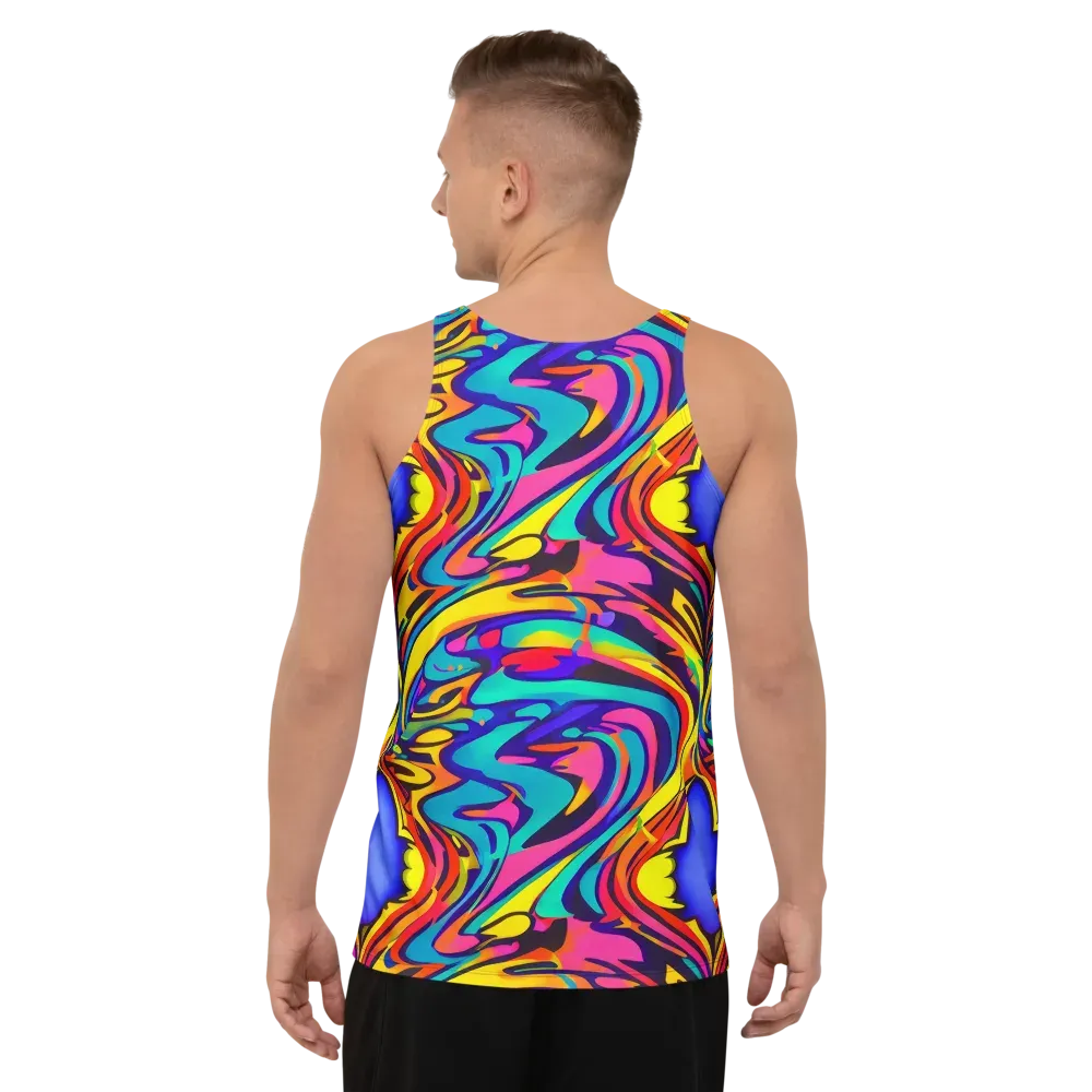 Electric Ecstasy on Men's Tank Top — Back