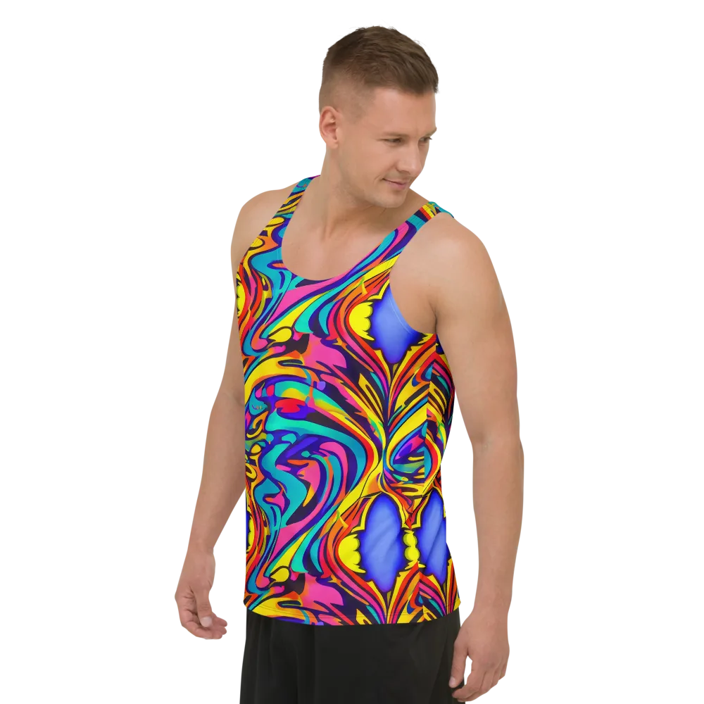 Electric Ecstasy on Men's Tank Top — Left Front