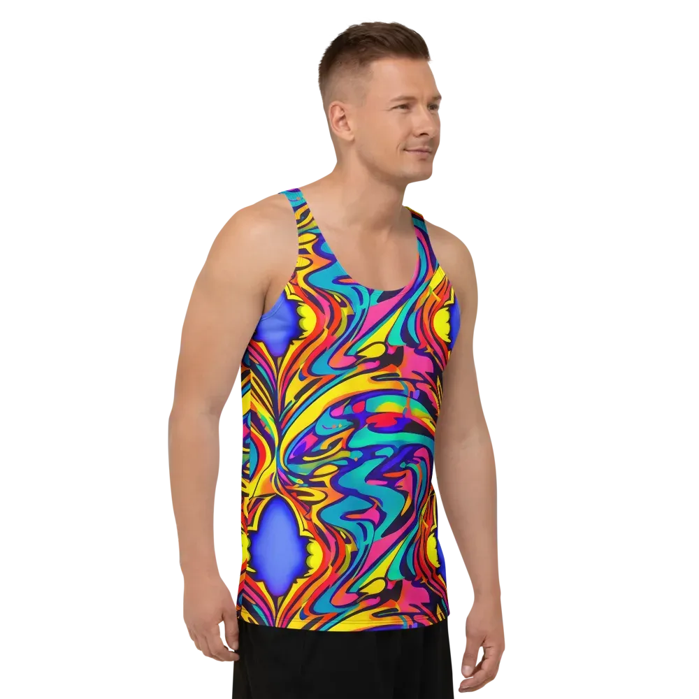 Electric Ecstasy on Men's Tank Top — Right Front