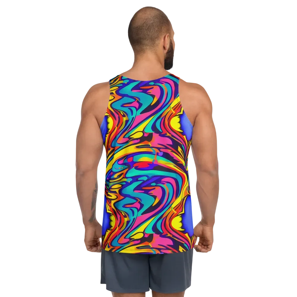 Electric Ecstasy on Men's Tank Top — Back