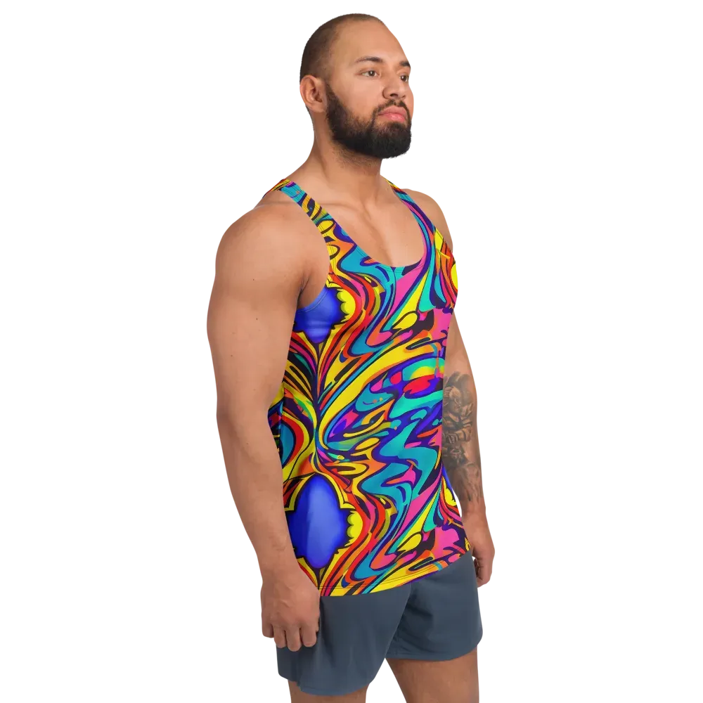 Electric Ecstasy on Men's Tank Top — Right Front