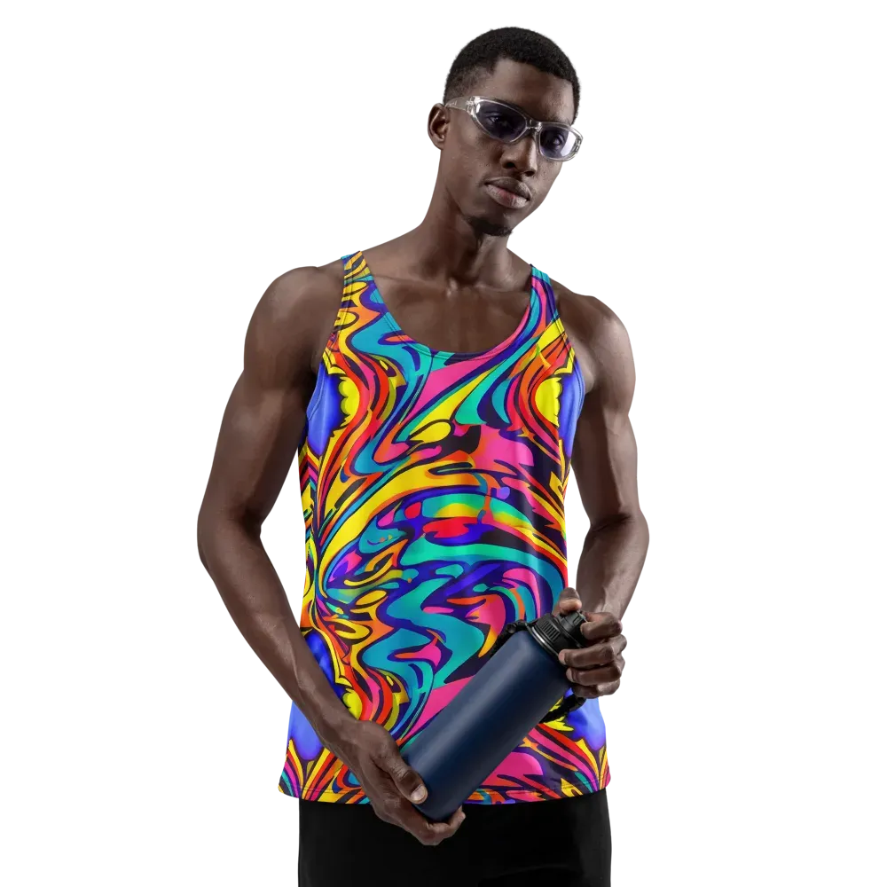 Electric Ecstasy on Men's Tank Top — Front