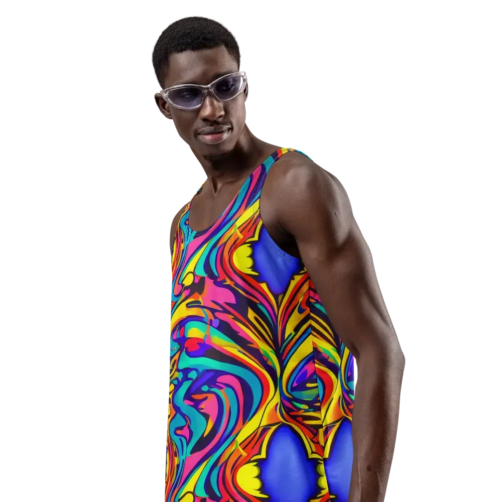 Electric Ecstasy on Men's Tank Top — Left