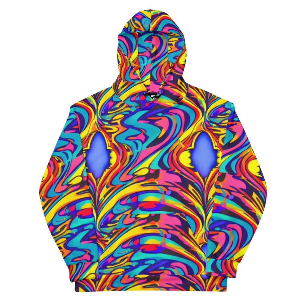 Electric Ecstasy on Cotton Hoodie — Front