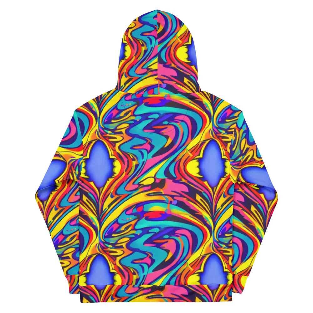 Electric Ecstasy on Cotton Hoodie — Back
